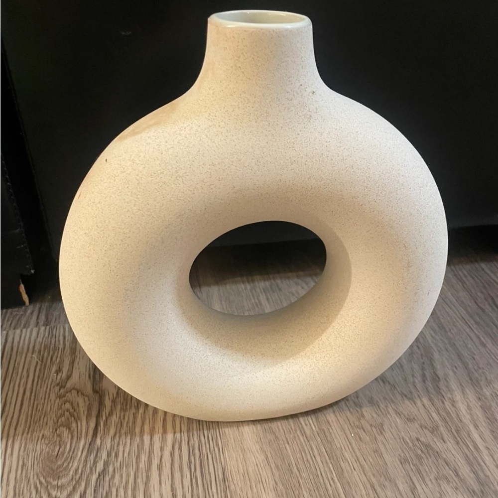 Modern Cream Ceramic Vase